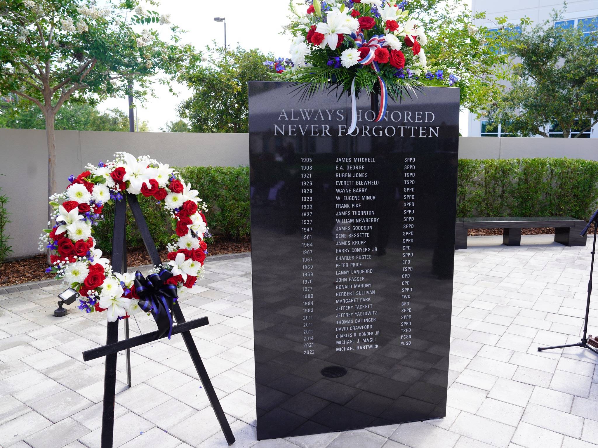 Remembrance Wreath and Memorial Plaque